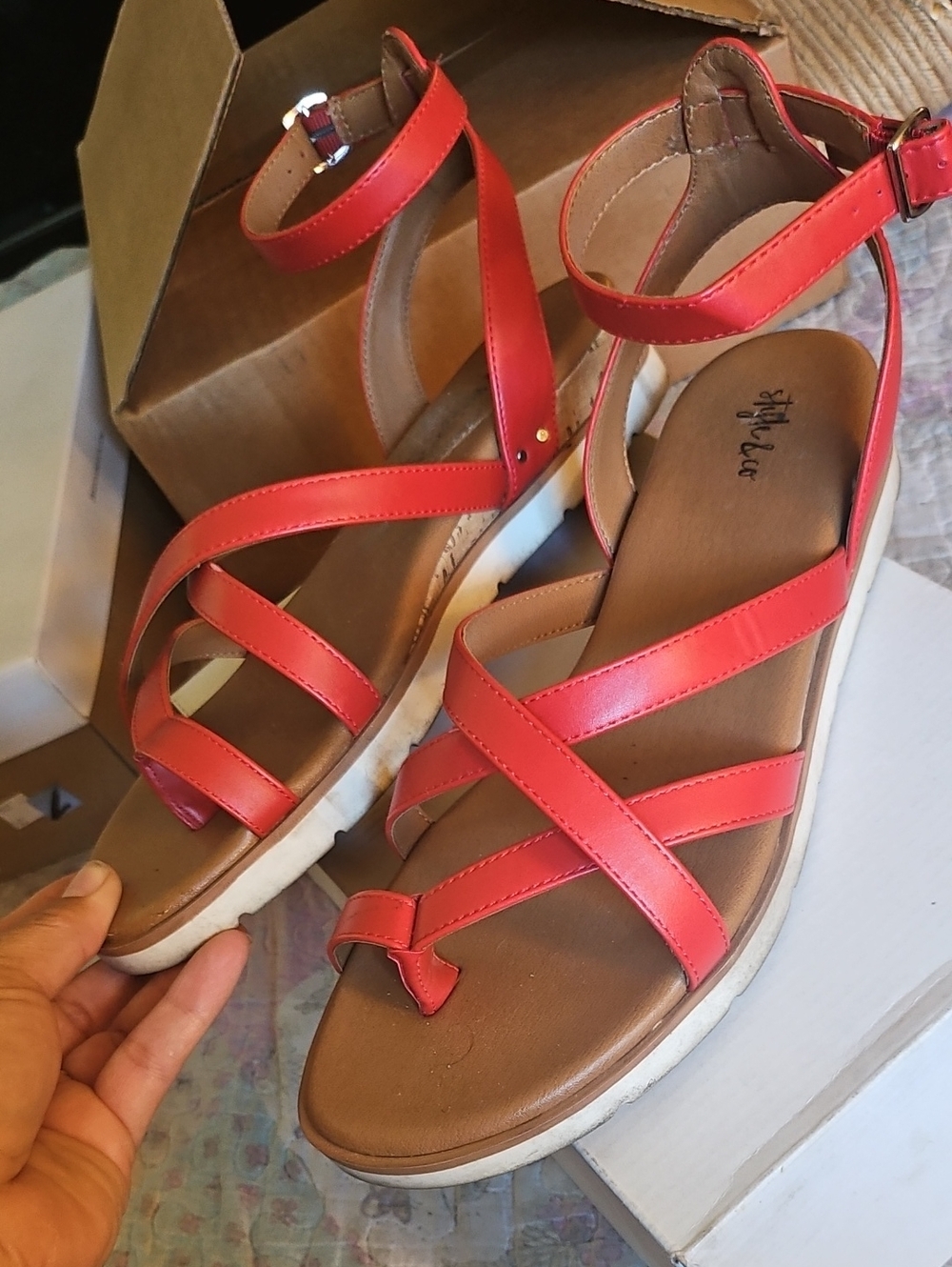 Style & Co. Coral Strap Ankle-Wrap Women’s Sandals